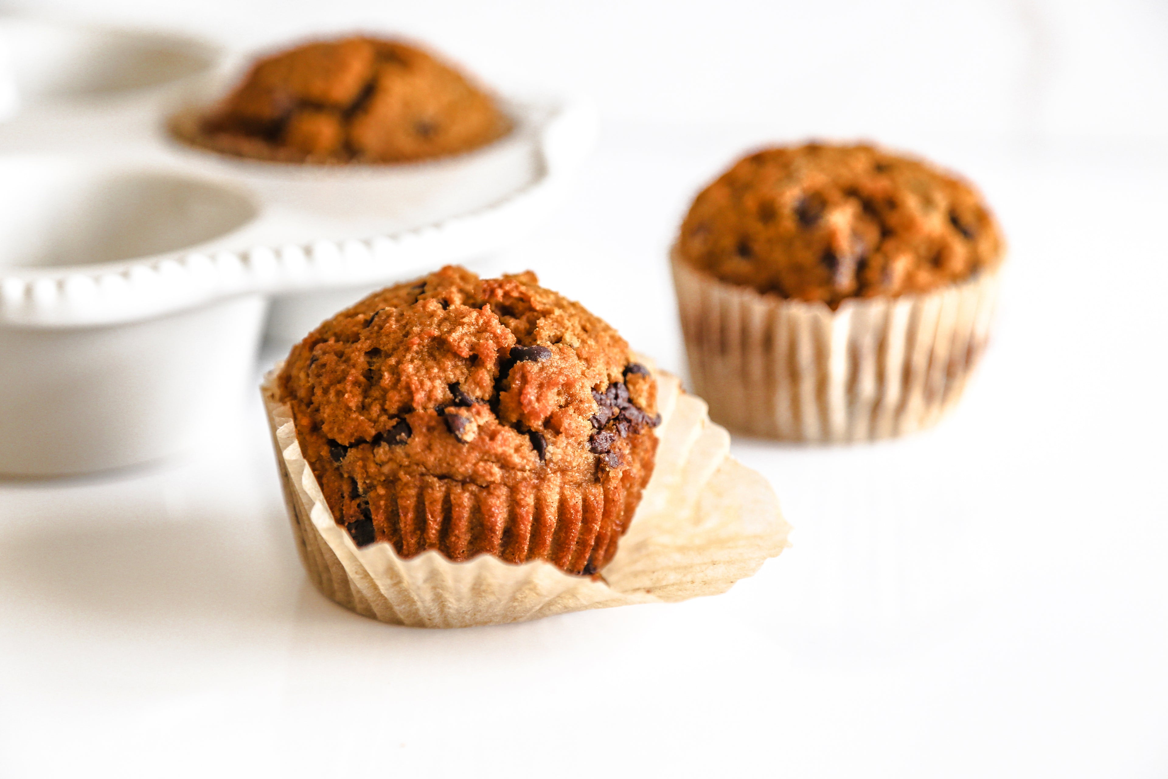 Pumpkin Chocolate Chip Protein Muffins image 0